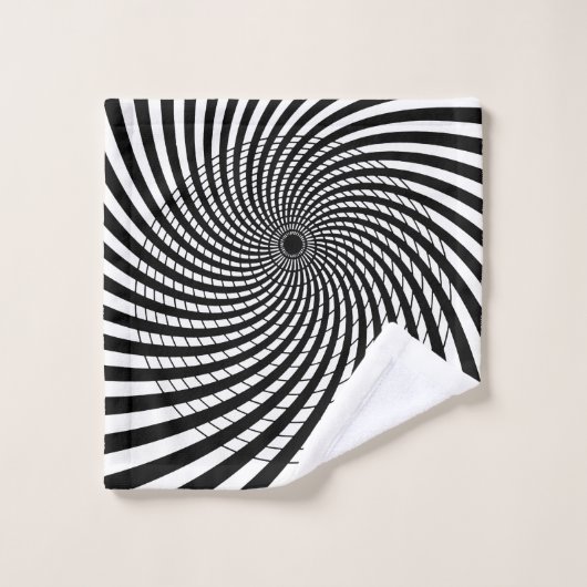 OPTISCHE ILLUSIE Geometrische kunst Hypnotische De Bad Handdoek (Wasdoekje)