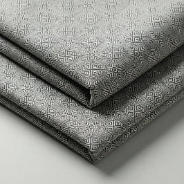 Optische illusie geometrische zwart-wit patroon stof