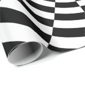 Optische illusie gerangschikt ruimtelijk patroon cadeaupapier (Rol Hoek)