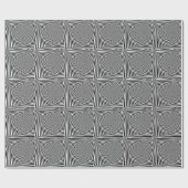 Optische Illusie: Gestreept Geometrisch Abstract. Cadeaupapier (Vlak)
