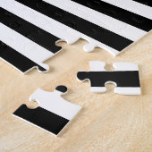 Optische illusie: gestreepte geometrische Abstract Legpuzzel (Zijkant)