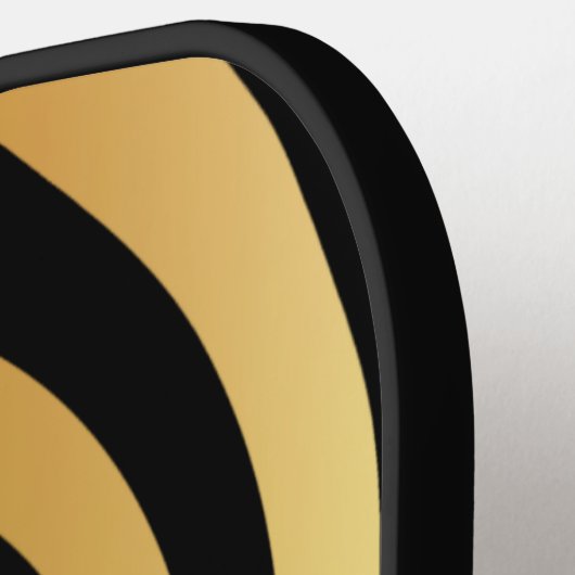 Optische illusie Gold spiraalvormig, aangepaste kl Pickleball Paddle (Links Detail)