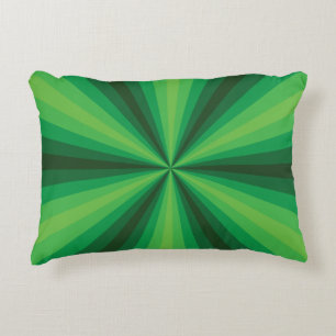 Optische Illusie Groen Accent Kussen