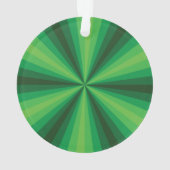 Optische Illusie Groene Acryl Ornament (achterkant)