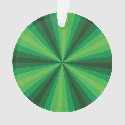 Optische Illusie Groene Acryl Ornament (voorkant)