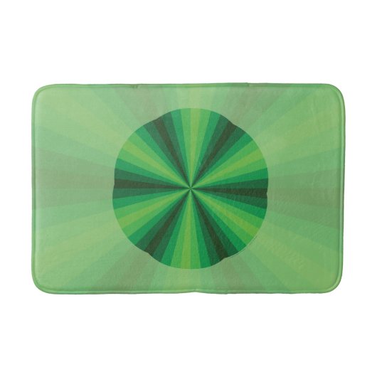 Optische illusie groene badmat (Voorkant)
