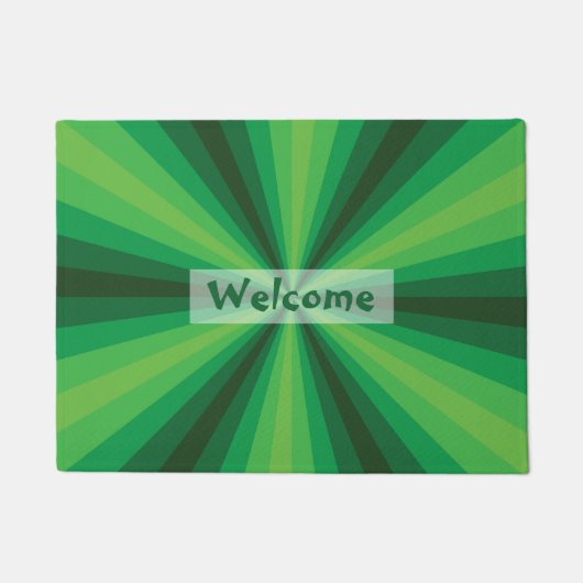 Optische Illusie Groene Deurmat (Voorkant)