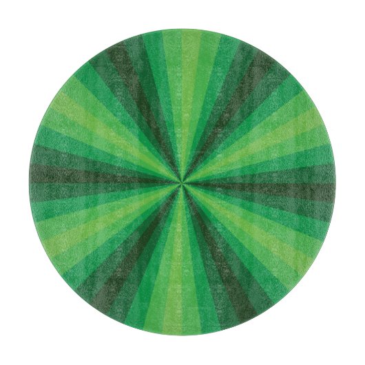 Optische Illusie Groene Glas Snijplank (Voorkant)