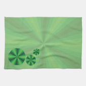 Optische Illusie Groene Handdoek (Horizontaal)