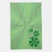 Optische Illusie Groene Handdoek (Verticaal)