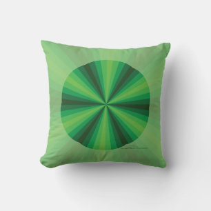 Optische Illusie Groene Kussen