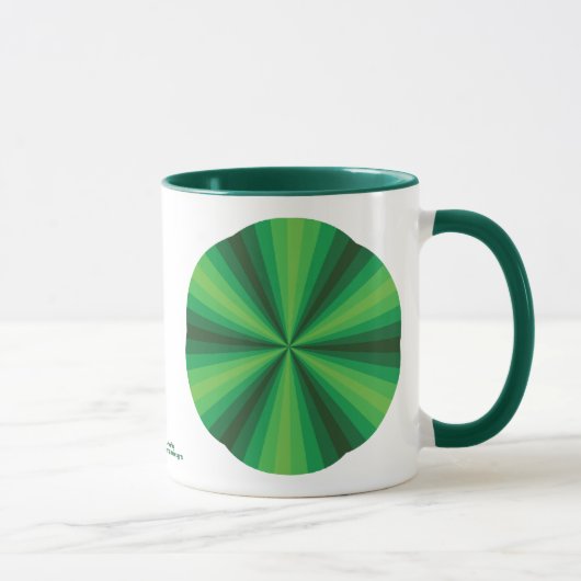 Optische Illusie Groene Mok (Rechts)