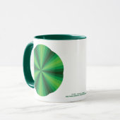 Optische Illusie Groene Mok (Voorkant links)