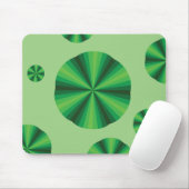 Optische illusie Groene Mousepad Muismat (Met muis)