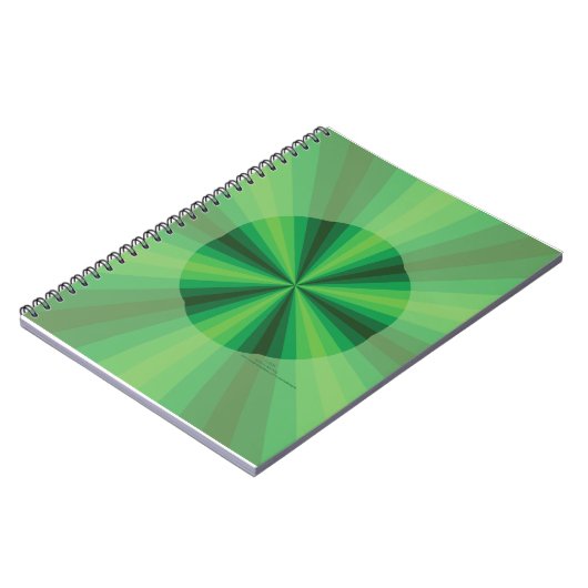 Optische Illusie Groene Notitieboek (Linkerzijde)