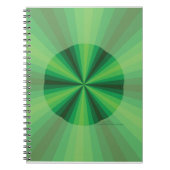 Optische Illusie Groene Notitieboek (Voorkant)