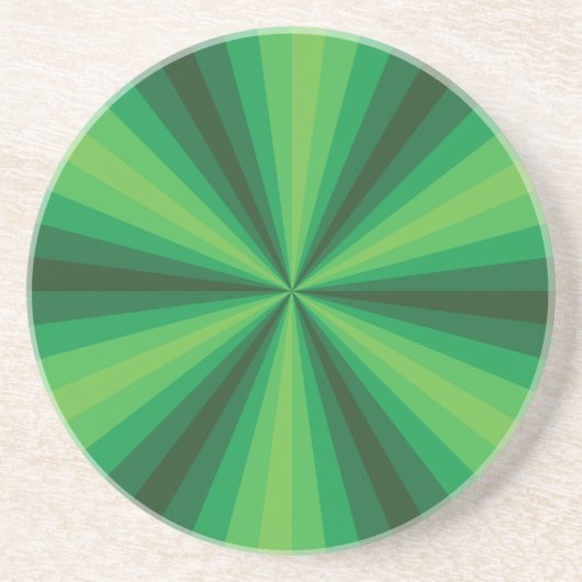 Optische Illusie Groene Onderzetter (Voorkant)