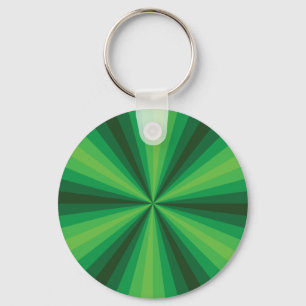 Optische Illusie Groene Sleutelhanger