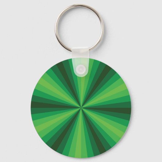 Optische Illusie Groene Sleutelhanger (Voorkant)