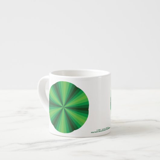 Optische Illusie Groene Speciale Mok (Links)