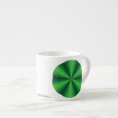 Optische Illusie Groene Speciale Mok (Voorkant rechts)