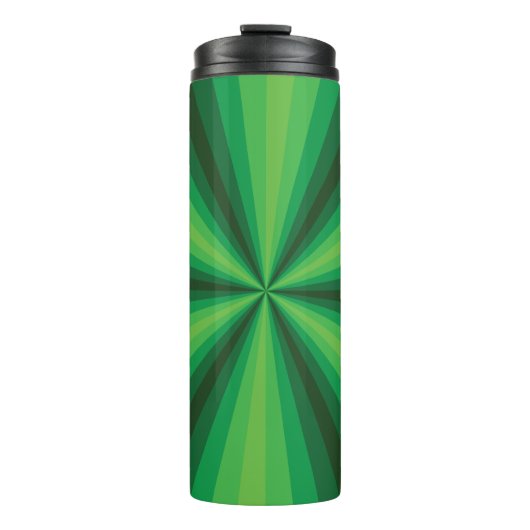 Optische illusie groene thermische trommel thermosbeker (Voorkant)