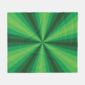 Optische Illusie Groene Vlokken Deken (Voorkant (Horizontaal))