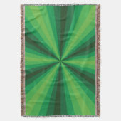 Optische Illusie Groene Worpdeken Deken (Voorkant Verticaal)