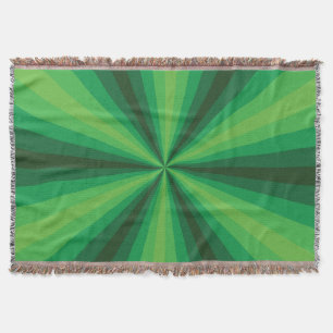Optische Illusie Groene Worpdeken Deken