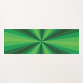 Optische Illusie Groene Yoga Mat (Voorkant (horizontaal))