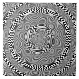 Optische illusie - Hypnose gemakkelijk Tegeltje