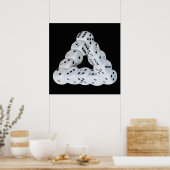 Optische illusie-ijs poster (Keuken)