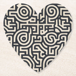 Optische illusie kartonnen onderzetters