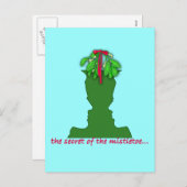 optische illusie mistletoe feestdagenkaart (Voorkant / Achterkant)