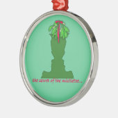 optische illusie mistletoe metalen ornament (Links)