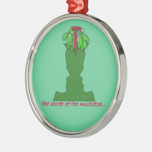 optische illusie mistletoe metalen ornament (Links)