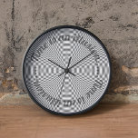 Optische illusie Moderne decoratieve wandklok<br><div class="desc">Optische illusie Moderne decoratieve wandklok - Volgens sommige theorieën is tijd niet echt en wat we denken is tijd is eigenlijk een product van onze menselijke herinneringen. Je baas gaat hier niet echt voor gaan als je het gebruikt als excuus om te laat te zijn. Dus als toekomstige preventieve maatregel...</div>