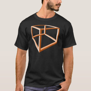 Optische illusie Onmogelijke illusie 3d geometrie T-shirt