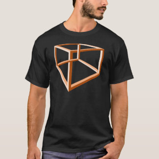 Optische illusie Onmogelijke illusie 3d geometrie T-shirt