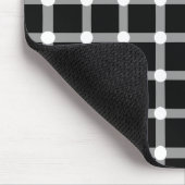 Optische illusie ontwerp zwarte Stippen verdwijnt Muismat (Hoek)