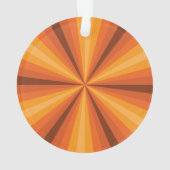 Optische Illusie Oranje Acryl Ornament (achterkant)
