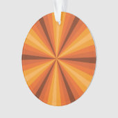 Optische Illusie Oranje Acryl Ornament (voorkant)