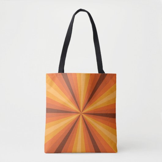 Optische Illusie Oranje All-Over-Print Tas (Voorkant)