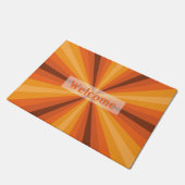 Optische Illusie Oranje Deurmat (Schuin)