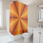 Optische Illusie Oranje Douchegordijn (In situ)