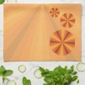 Optische Illusie Oranje handdoek (Gevouwen)