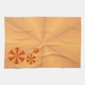 Optische Illusie Oranje handdoek (Horizontaal)