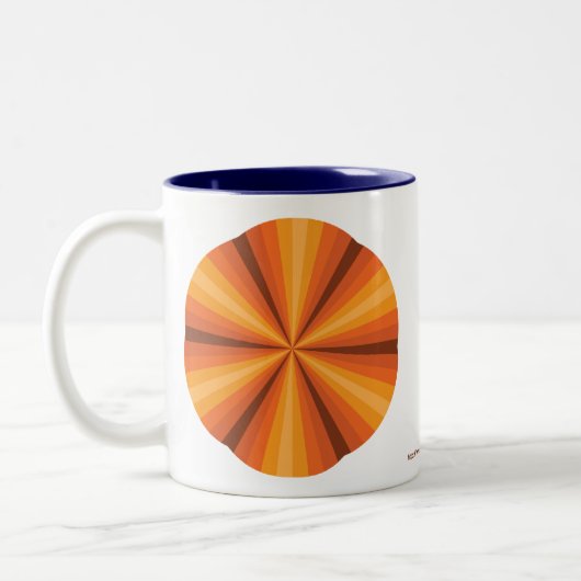 Optische Illusie Oranje Mok (Links)