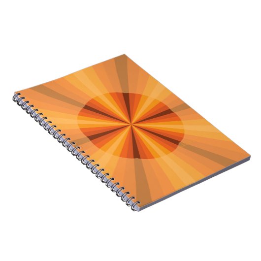 Optische Illusie Oranje Notitieboek (Rechterzijde)