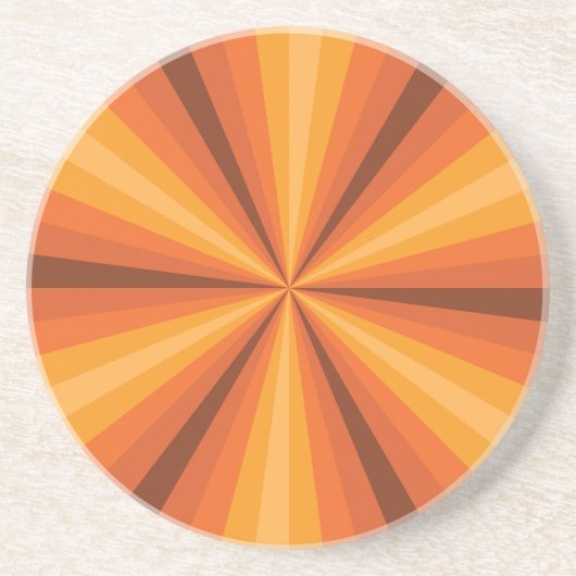 Optische Illusie Oranje Onderzetter (Voorkant)
